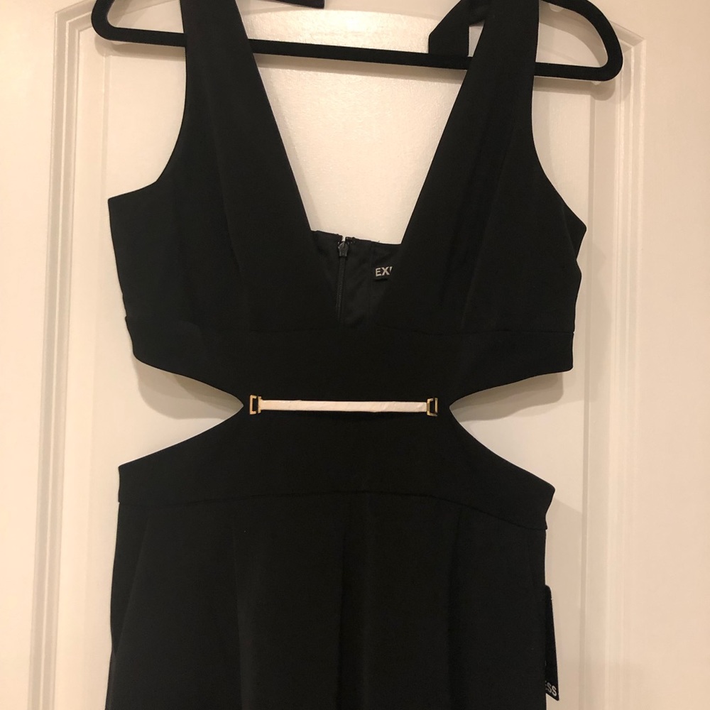 Black cut out jumpsuit